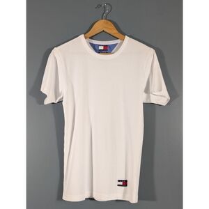 ❤️ Tommy Hilfiger Men's White Crewneck T-Shirt Size Small 100% Combed Cotton